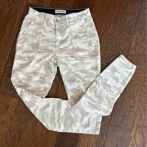 Tan and Cream Camo Skinny Pants